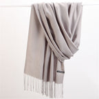 Cashmere sjaal - luxe zachte dameswrap - Bakkermode.nl
