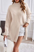Dames oversized gebreide trui - gezellige long sleeve sweater voor een dagelijkse chique look