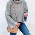 Dames oversized gebreide trui - trendy col ontwerp voor gezellige casual looks