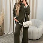 2-delig lounge set - knusse gebreide damesoutfit