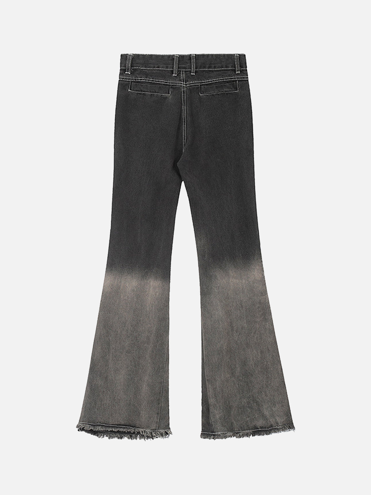 Flared denim jeans - vintage zwarte damesbroeken
