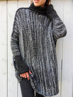 Gebreide coltrui - gezellige damespullover voor dagelijks gebruik - Bakkermode.nl