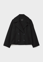 Dames double breasted jas - elegante buitenjas voor casual en kantoor - verfijnd laagjesstuk, duurzame stof