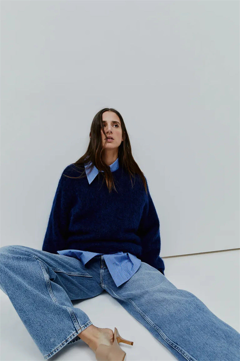 trui van mohair - oversized dames sweater - Bakkermode.nl