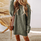 Winter losse casual damesjurk trui - stijlvolle sweaterjurk - Bakkermode.nl