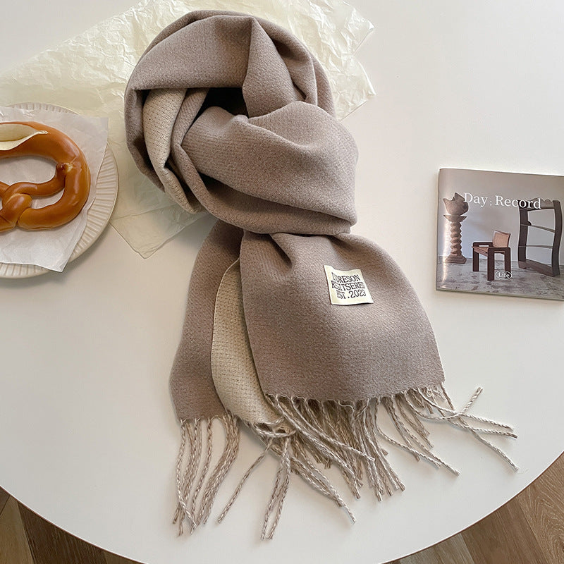 Verzorgende dubbelzijdige sjaal - luxe cashmere-gevoel dameswrap - Bakkermode.nl