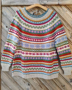 Veelkleurige Noorse trui - warme Scandinavische dames pullover - Bakkermode.nl