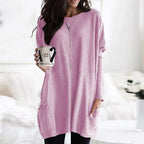Lange tuniek met zakken - comfortabele dames oversized top - Bakkermode.nl