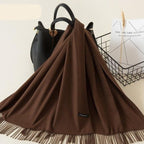 Kasjmieren winterash shawl - luxe dameswrap - Bakkermode.nl