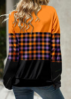 Hoodie - stijlvolle dames pullover met ruitpatroon - Bakkermode.nl