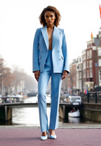 2-delige op maat gemaakte suit - elegante blazer en broek set voor vrouwen