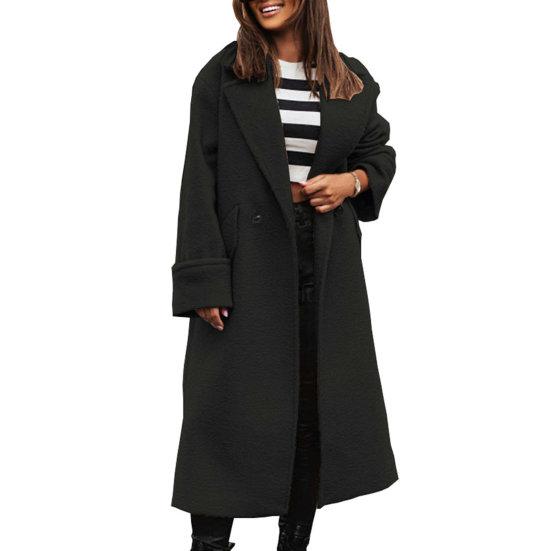 Oversized wollen jas - dubbelzijdige damesouterwear