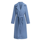 Elegante lange wikkeljas - stijlvolle winterouterwear voor dames - Bakkermode.nl