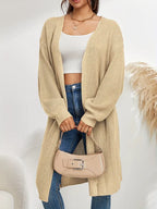 Gebreide cardigan - stijlvolle lange dames trui - Bakkermode.nl