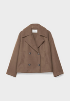 Dames double breasted jas - elegante buitenjas voor casual en kantoor - verfijnd laagjesstuk, duurzame stof