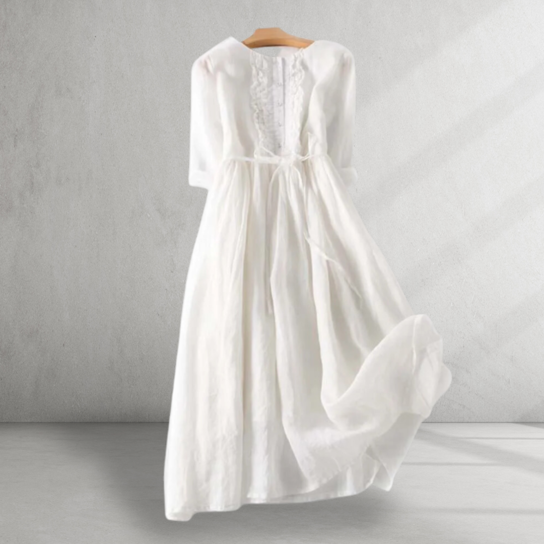 Dames casual maxi jurk - elegante loungewear met zachte stof en lange mouwen voor ontspannen gelegenheden