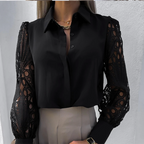 Damesblouse met unieke mouwdesign - elegante en lichte top voor kantoor & casual