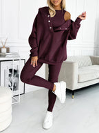 3-delige lounge set - trendy dames athleisure outfit
