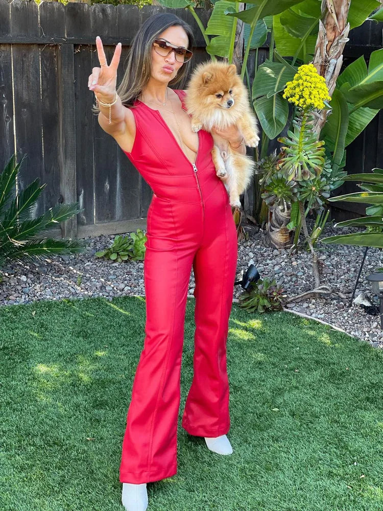 Backless jumpsuit - stijlvolle denim outfit