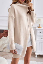Dames oversized gebreide trui - gezellige long sleeve sweater voor een dagelijkse chique look