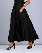 Maxi rok - stijlvolle dames met hoge taille en geplooid ontwerp