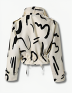 Bikerjack - trendy beige dames utility jack