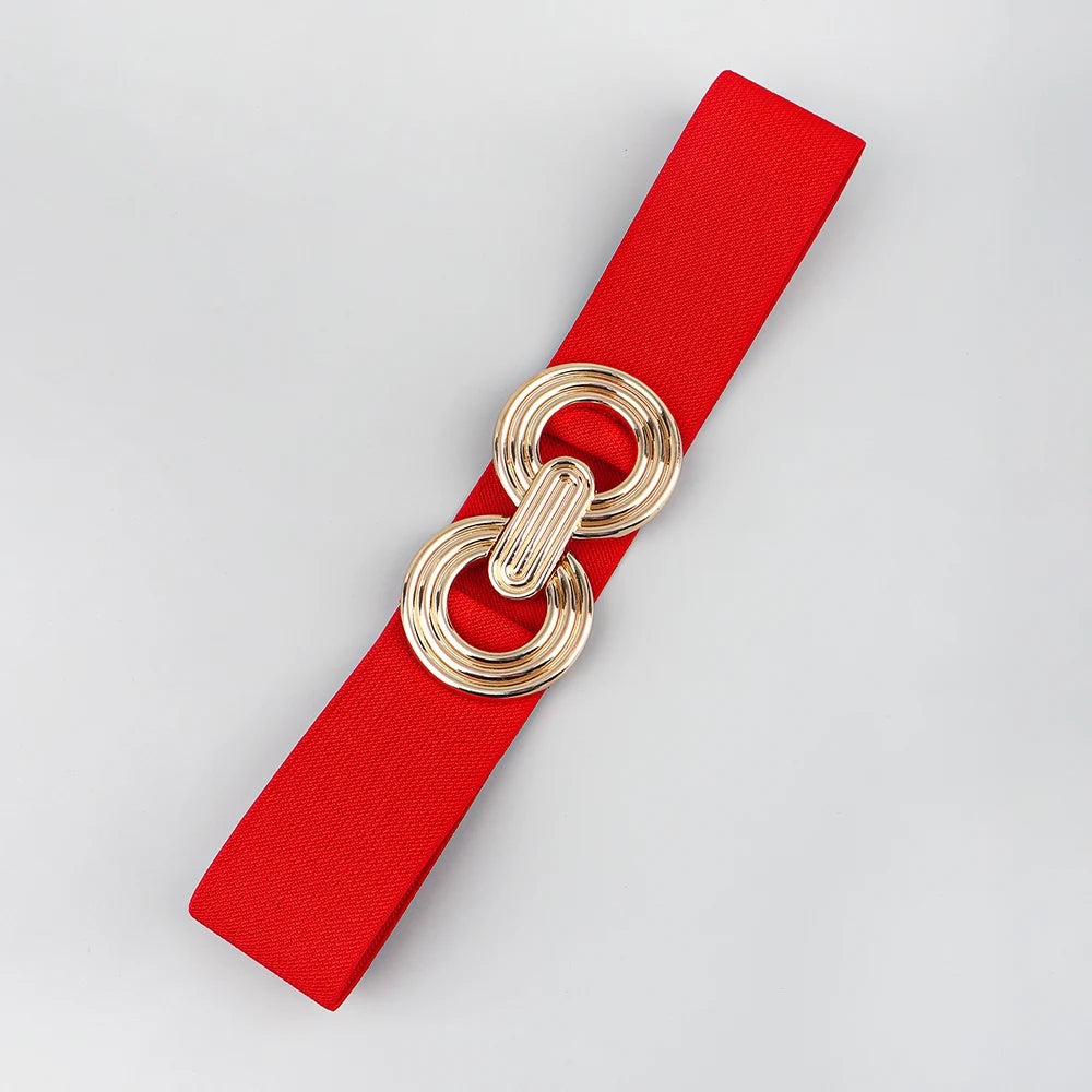 Brede elastische riem - stijlvolle damesaccessoire - Bakkermode.nl