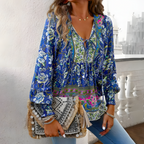 Bloemenprint blouse - elegante, luchtige top voor dames