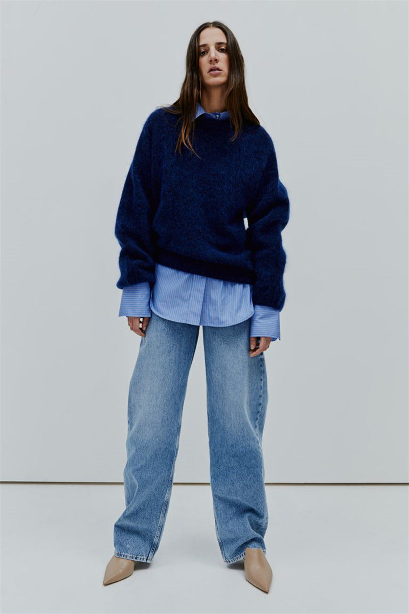 trui van mohair - oversized dames sweater - Bakkermode.nl