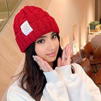 Gebreide beanie - warme kabelgebreide dames wintermuts - Bakkermode.nl