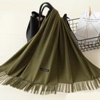 Kasjmieren winterash shawl - luxe dameswrap - Bakkermode.nl