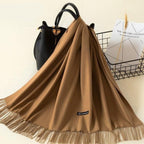 Kasjmieren winterash shawl - luxe dameswrap - Bakkermode.nl