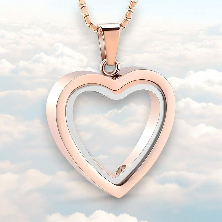 Hart pendant halsketting - elegante gouden damesjuwelen - Bakkermode.nl