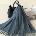 Kasjmieren winterash shawl - luxe dameswrap - Bakkermode.nl