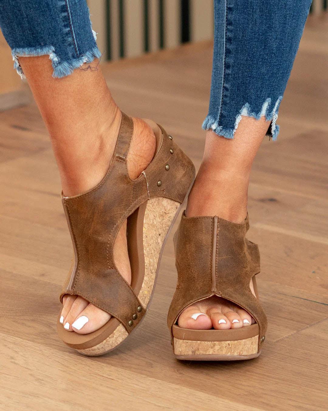 Dames casual wedge sandalen - trendy open teen ontwerp voor dagelijks gebruik