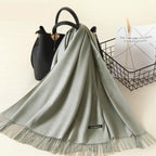 Kasjmieren winterash shawl - luxe dameswrap - Bakkermode.nl