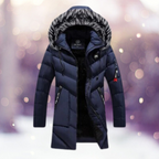 Gecapitonneerde parka jas - stijlvolle geïsoleerde dames buitenjas met faux fur capuchon