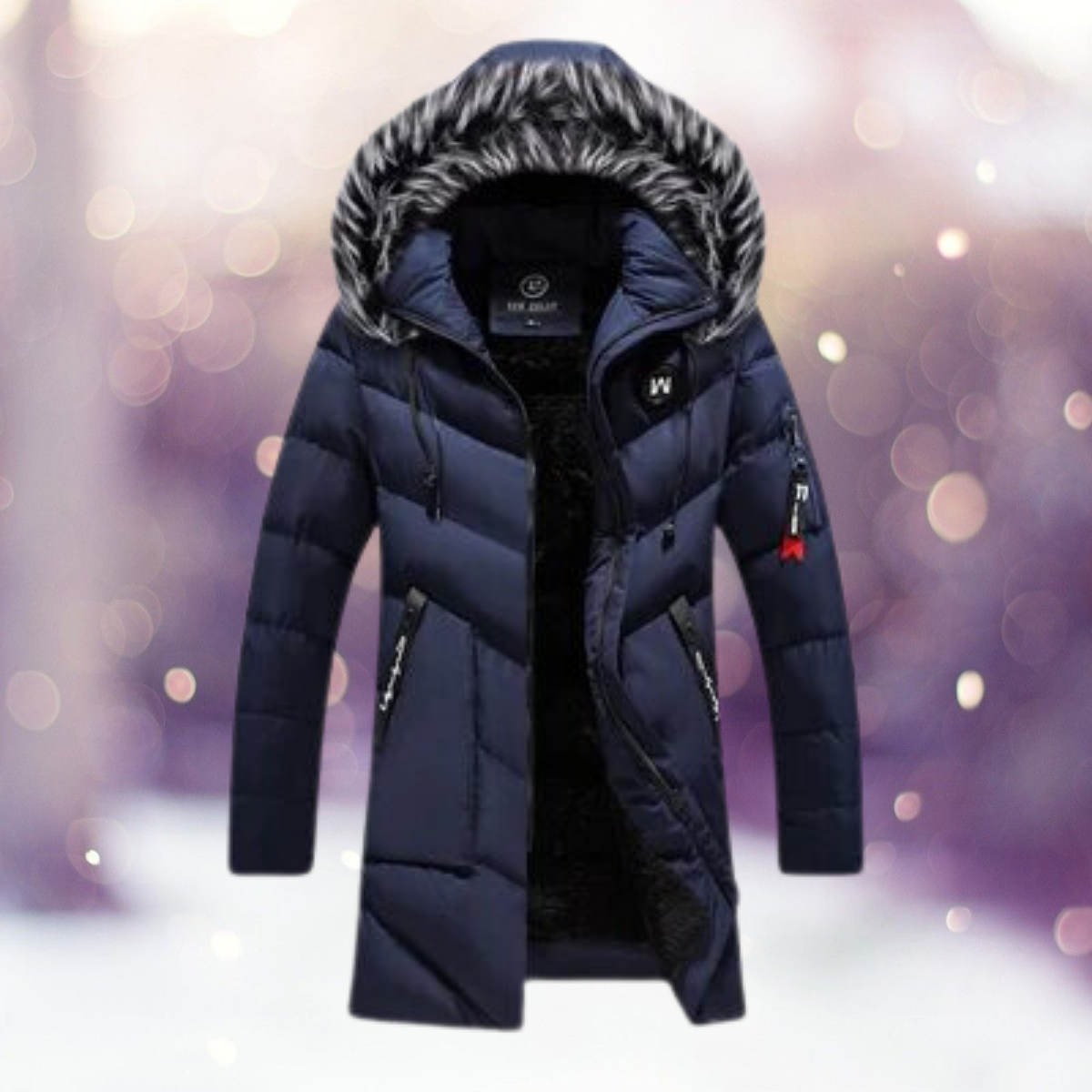 Gecapitonneerde parka jas - stijlvolle geïsoleerde dames buitenjas met faux fur capuchon