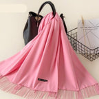 Kasjmieren winterash shawl - luxe dameswrap - Bakkermode.nl