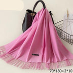 Kasjmieren winterash shawl - luxe dameswrap - Bakkermode.nl