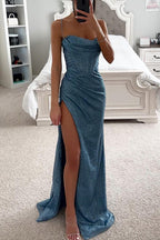 Maxi-jurk met zijsplit - verfijnde avondjurk voor dames