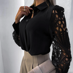 Damesblouse met unieke mouwdesign - elegante en lichte top voor kantoor & casual