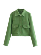 Dames tailored bomberjack - luxe zachte stof voor casual dagelijks gebruik