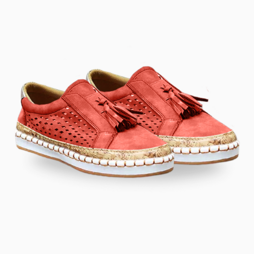 Dames sneakers - stijlvolle instapschoenen met kwastjes