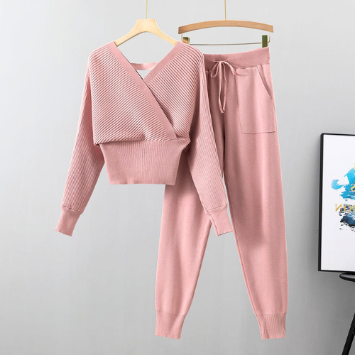 2-delige cross-body set - stijlvolle dames loungewear set - Bakkermode.nl