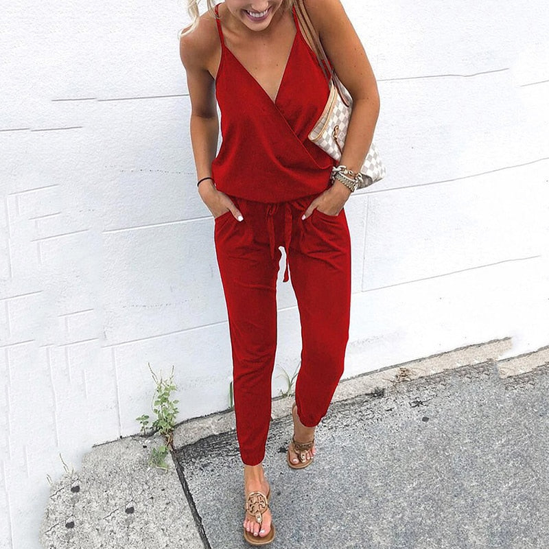 Dames jumpsuit met relaxte fit - zachte stof voor dagelijks gebruik