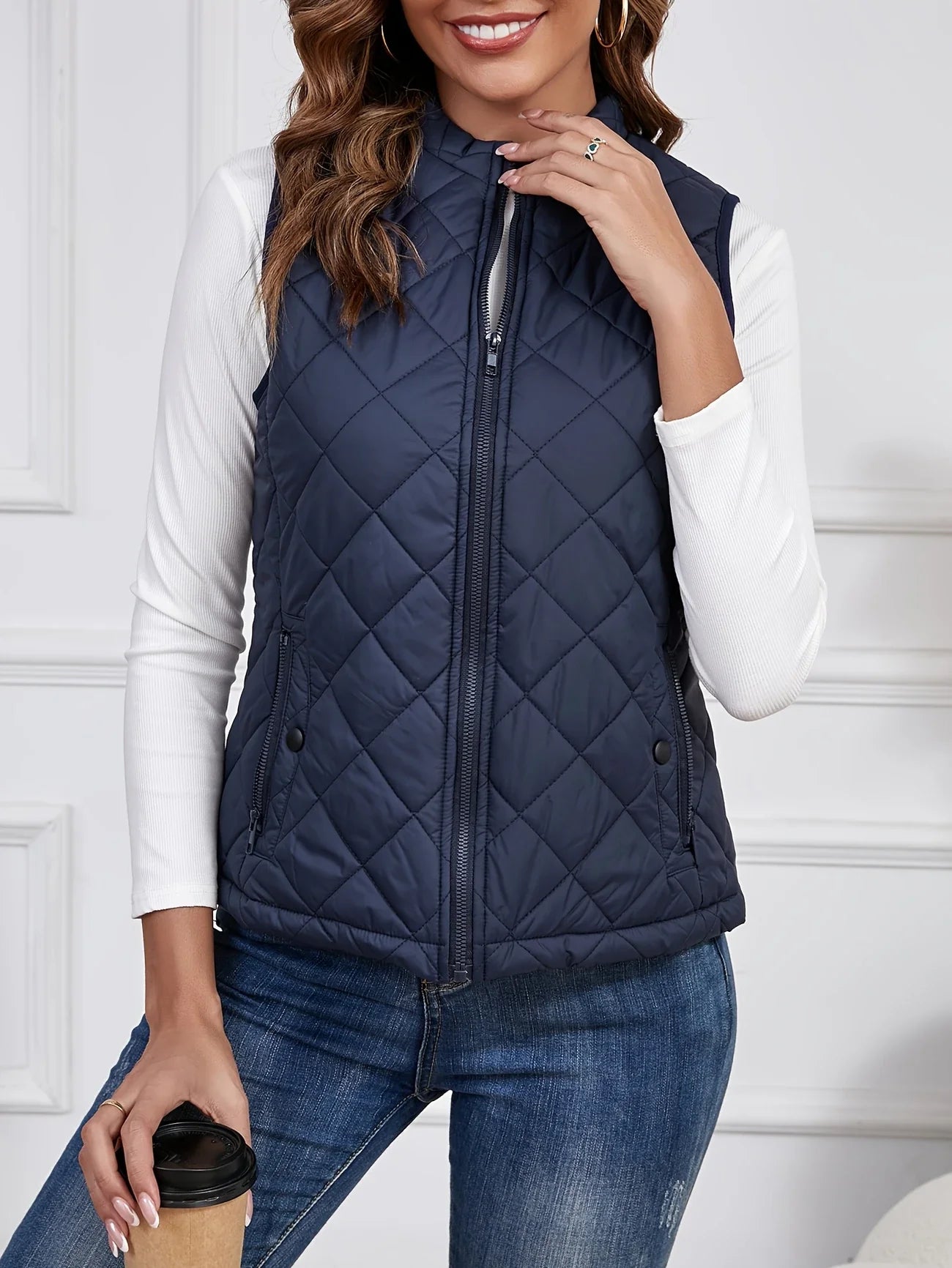 Gequilte gilet - stijlvolle mouwloze damesvest