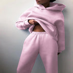 2-delige jogging set - oversized tracksuit met hoodie en sweatpants - Bakkermode.nl