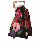 Dames maxi rok met bloemenprint - elegante zomeroutfit voor casual en formele gelegenheden