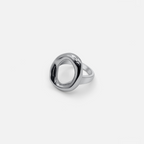 Dames zilveren ring met hollow design - stijlvolle accessoire voor dagelijkse elegantie
